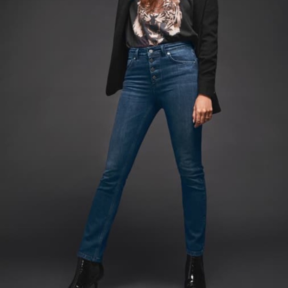 Anine Bing Frida Button Fly Jean